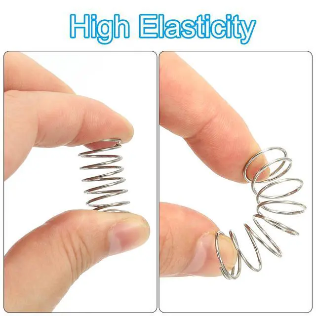 Alt view image 3 of 7 - Compression Spring 0.8 mm Wire Dia x 10 mm OD x 305 mm L | 304 Stainless Steel, Mechanical Extension Small Springs, Pen Springs Assortment Kit, for Shop and Home Repairs