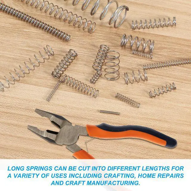 Alt view image 4 of 7 - Compression Spring 0.8 mm Wire Dia x 10 mm OD x 305 mm L | 304 Stainless Steel, Mechanical Extension Small Springs, Pen Springs Assortment Kit, for Shop and Home Repairs