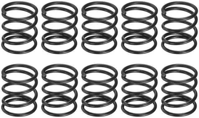 Main image of 30Pcs Compression Spring 13mm OD 1.2mm Wire Size 15mm Free Length | Spring Steel Construction Extended Mechanical Compression Springs,for Shop and Home Repairs Black