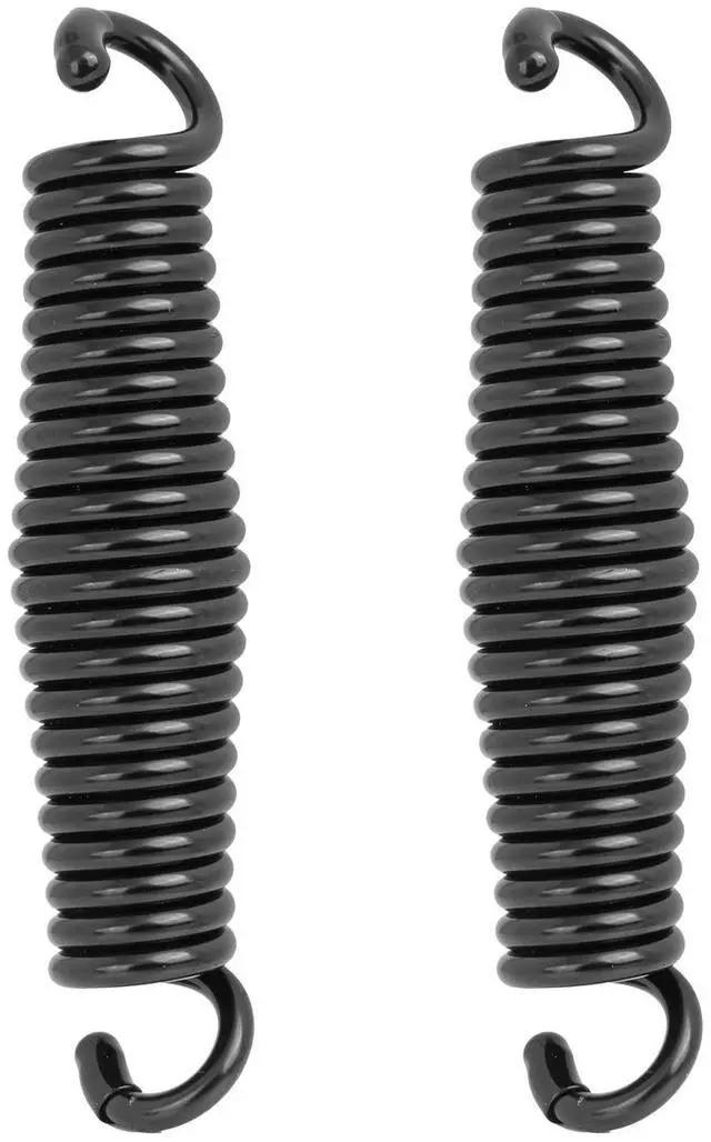 Main image of Porch Swing Springs Hammock Chair Spring Hold up to 1600lbs Heavy-Duty Chr-ome Springs for Hanging Chairs Ceiling Mount Porch Swings Punching Bag - 2 PCS Black