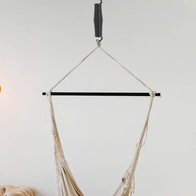 Alt view image 7 of 7 - Porch Swing Springs Hammock Chair Spring Hold up to 1600lbs Heavy-Duty Chr-ome Springs for Hanging Chairs Ceiling Mount Porch Swings Punching Bag - 2 PCS Black