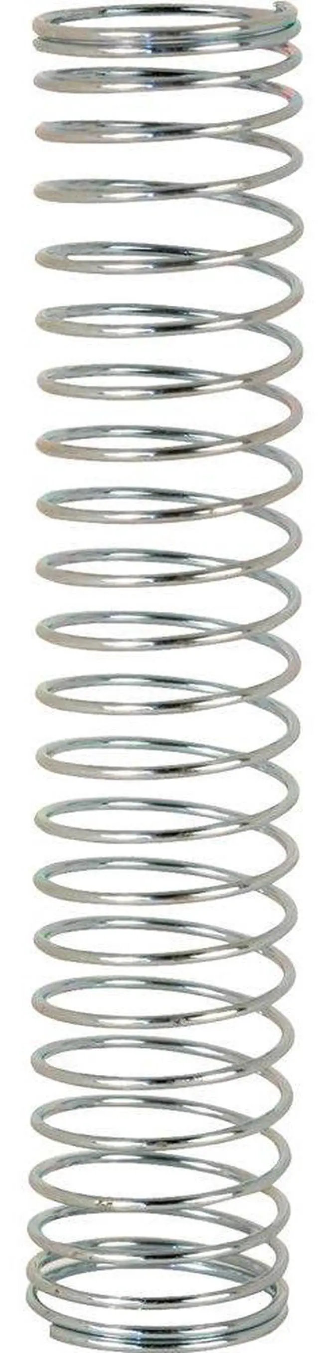 Main image of SP 9711 Compression Spring, Spring Steel Construction, Nickel-Plated Finish, 0.041 GA x 23/32 In. x 3-1/2 In. (2 Pack)