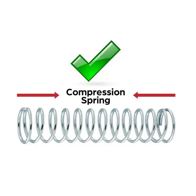 Alt view image 4 of 4 - SP 9711 Compression Spring, Spring Steel Construction, Nickel-Plated Finish, 0.041 GA x 23/32 In. x 3-1/2 In. (2 Pack)