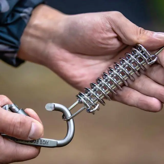 Alt view image 7 of 7 - Shade Sail Springs Tension 10 Kit for Triangle Rectangle Sun Shade Sail Installation, 304 Stainless Steel Tension Springs with Hook Ends,Porch Swing Springs,Dog Chain Tension Springs,Rope Spring