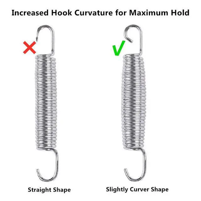 Alt view image 4 of 7 - 5.5 Inch Trampoline Springs Heavy Duty Stainless Steel ReplacementSpring, Set of 16