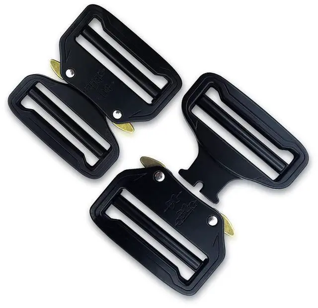 Alt view image 2 of 7 - Metal Buckle Dual Adjustable Tactical Belt Buckle,2inch50mm Heavy Duty Belt Buckle