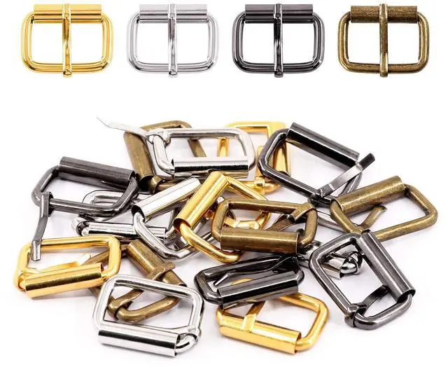 Main image of S1175 60Pcs Heavy Duty 1 Inch / 25mm Bronze Multi-Purpose Metal Roller Buckles Metal Rings for Belts Hardware Bags Ring Hand DIY Accessories Keychains Belts and Dog Leash