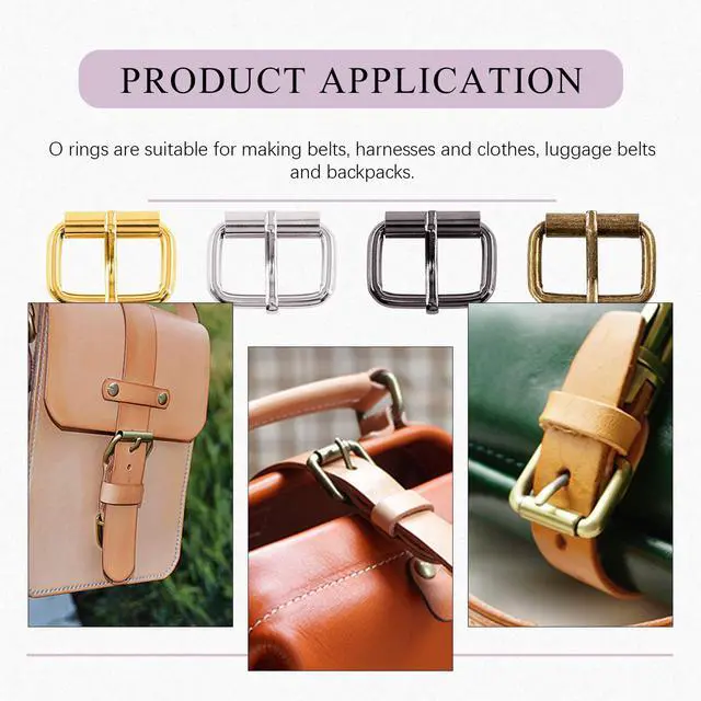 Alt view image 6 of 6 - S1175 60Pcs Heavy Duty 1 Inch / 25mm Bronze Multi-Purpose Metal Roller Buckles Metal Rings for Belts Hardware Bags Ring Hand DIY Accessories Keychains Belts and Dog Leash