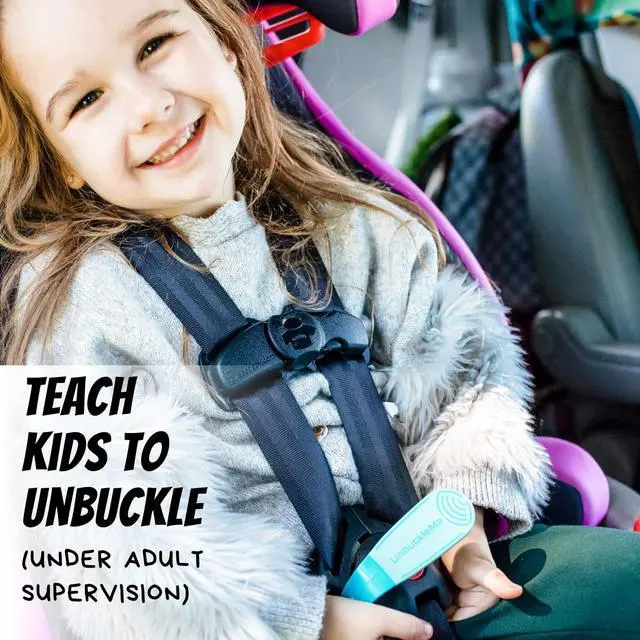 Alt view image 7 of 7 - Car Seat Buckle Release Tool - Easy Opener Aid for Arthritis, Long Nails, Older Kids - Button Pusher for Infant, Toddler, Convertible 5 pt Harness car Seats - As Seen on Shark Tank (Aqua)