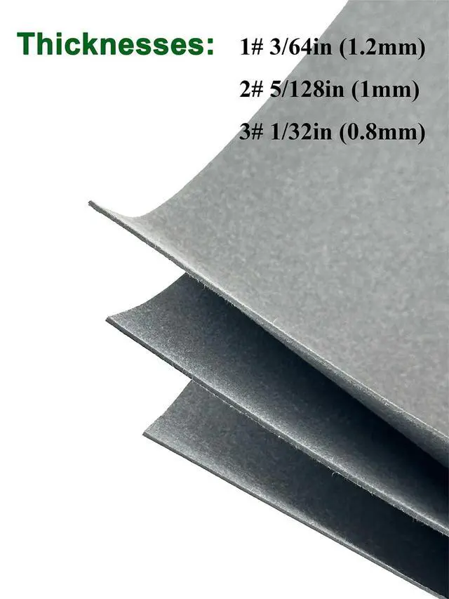 Alt view image 2 of 6 - 3PCS 0.8MM 1MM 1.2MM Non-Asbestos Gasket Material Paper Sheet | High-Temp Oil-Resistant DIY Rebuild Sealing Gasket Making for Gasoline Diesel Small Engine Lawnmower Generator