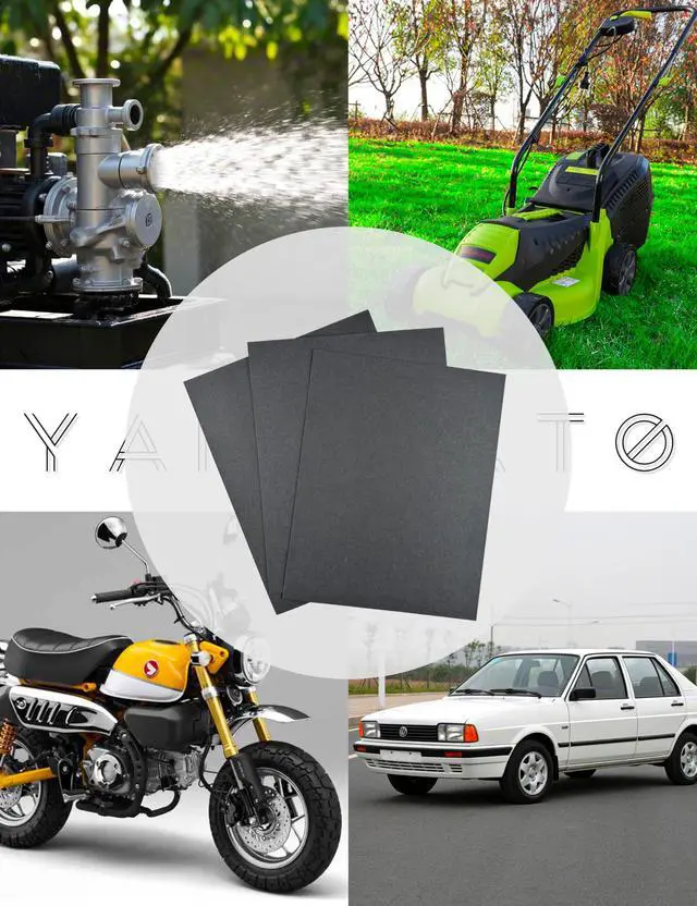 Alt view image 6 of 6 - 3PCS 0.8MM 1MM 1.2MM Non-Asbestos Gasket Material Paper Sheet | High-Temp Oil-Resistant DIY Rebuild Sealing Gasket Making for Gasoline Diesel Small Engine Lawnmower Generator