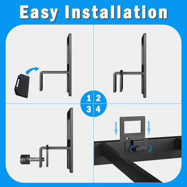 Alt view image 4 of 7 - Non Slip Mattress Gaskets for Metal Bed Frame,6 PCS Holder in Place Gripper,Keep Mattress from Sliding, Adjustable Anti-Slip Baffle, Black