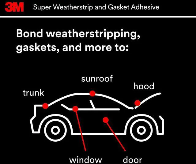 Alt view image 3 of 7 - Black Super Weatherstrip and Gasket Adhesive, 08008, 5 fl oz, 1 Per Pack