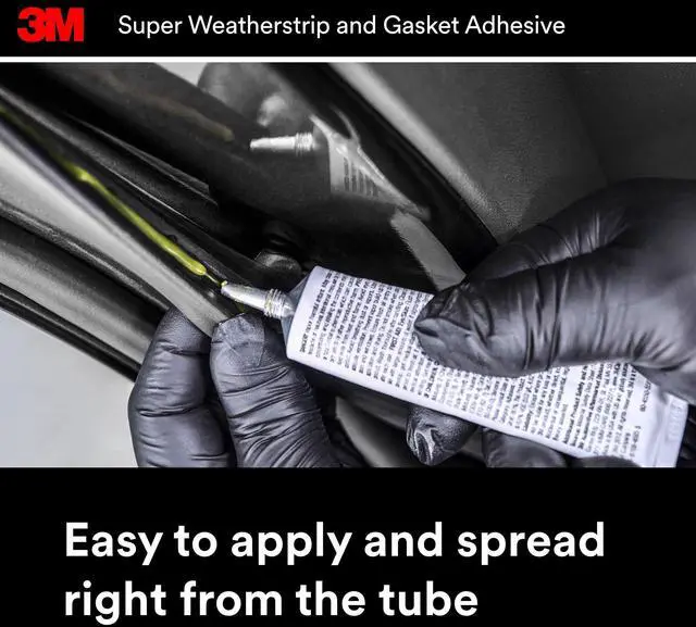 Alt view image 4 of 7 - Black Super Weatherstrip and Gasket Adhesive, 08008, 5 fl oz, 1 Per Pack