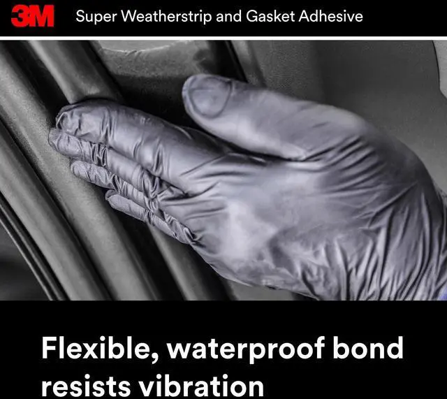 Alt view image 5 of 7 - Black Super Weatherstrip and Gasket Adhesive, 08008, 5 fl oz, 1 Per Pack