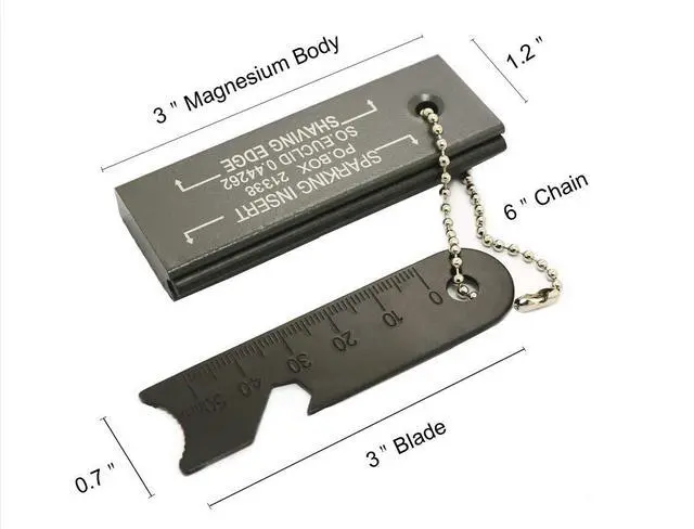 Alt view image 2 of 5 - Magnesium Fire Starter Waterproof Fire Steel,4 Pack | Survival fire Striker Kit for Camping, Hiking, Hunting, Backpacking,Outdoor