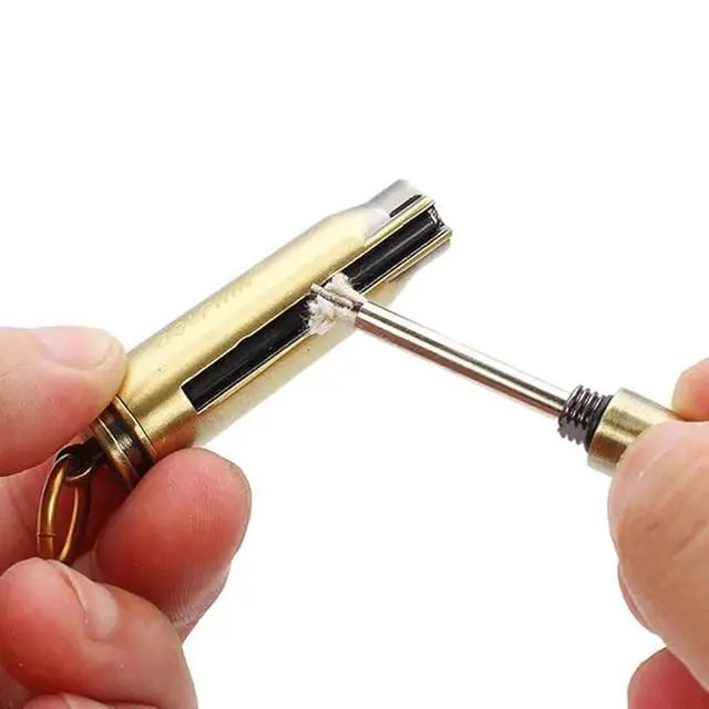 Alt view image 4 of 7 - Matchstick Fire Starter, Fire Starter Flint Match Lighter Keychain Outdoor Camping Emergency Survival Gear, Best Gift for Outdoor Sports Enthusiasts