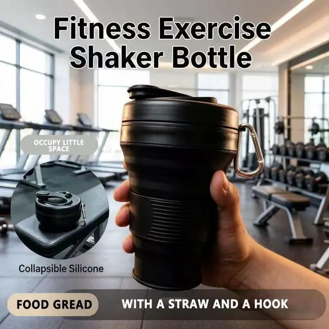 Alt view image 7 of 7 - 20oz Collapsible Cup with Lid Portable Collapsible Coffee Cup BPA-Free Collapsible Cups for Traveling Camping Hiking Picnic