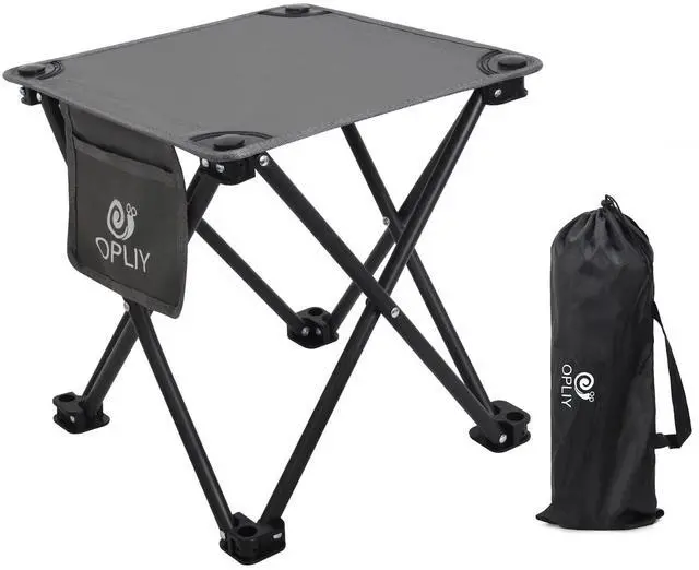 Main image of Camping Stool, Folding Small Chair Portable Camp Stool for Camping Fishing Hiking Gardening and Beach, Camping Seat with Carry Bag (Gray)