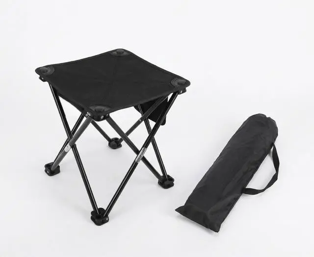 Main image of Portable Folding Camping Stool w/Foot Rest, Lightweight Mini Chair | Collapsible Ottoman for Outdoor Travel, Beach, Hiking, Fishing, Compact Footrest Stool w/Camp Chair, Foldable Mat RV & Picnic