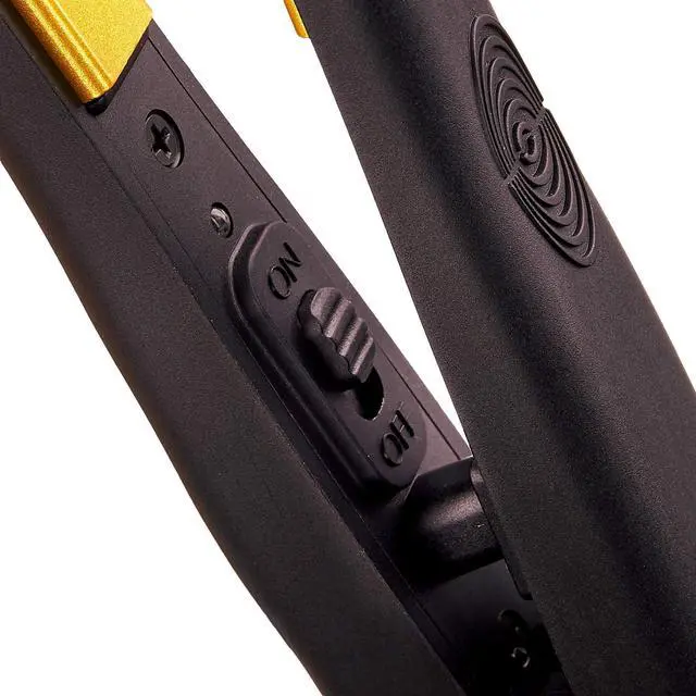 Alt view image 4 of 5 - Professional Ceramic Mini Flat Iron 1/2", Anti-Frizz, Fast Heating, Versatile Styling for Curly & Straight Hair, Ideal for Traveling with Travel Pouch (Black)