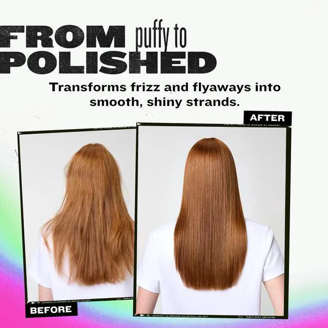Alt view image 5 of 7 - Bed Head Straighten Out Anti-Frizz Serum for Smooth and Shine, Sulfate-Free Styling Serum for All Hair Types