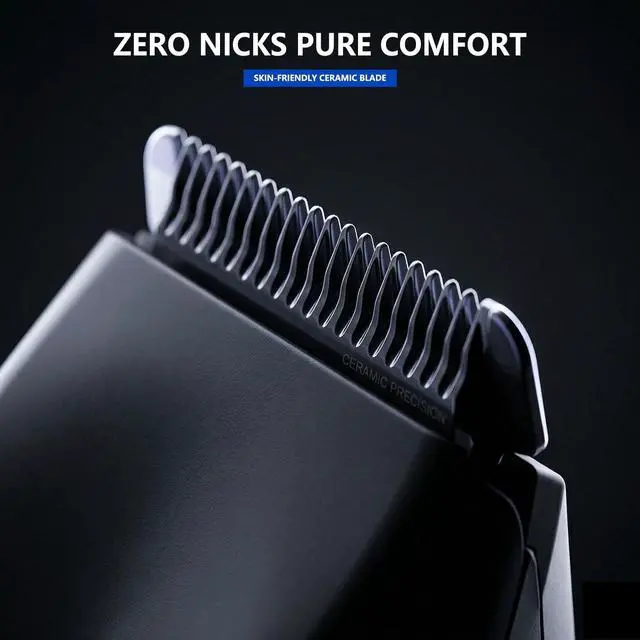 Alt view image 2 of 7 - Men's Body and Groin Trimmer, Electric Manscaping Groomer with Skin-Friendly Ceramic Blade, LED Light, IPX7 Waterproof Wet/Dry Pubic Hair Shaver, USB-C Rechargeable Grooming Kit