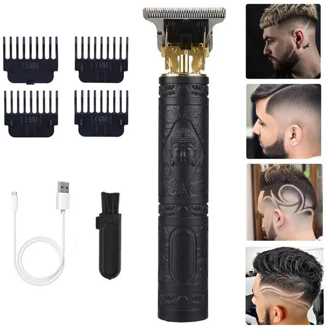 Main image of Hair Clippers for Men, Professional Hair Trimmer Cordless Zero Gapped T-Blade Trimmer Rechargeable Beard Trimmer, Mens Gifts Hair Grooming Set for Hair Cutting