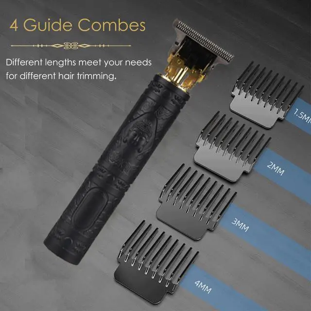Alt view image 2 of 6 - Hair Clippers for Men, Professional Hair Trimmer Cordless Zero Gapped T-Blade Trimmer Rechargeable Beard Trimmer, Mens Gifts Hair Grooming Set for Hair Cutting