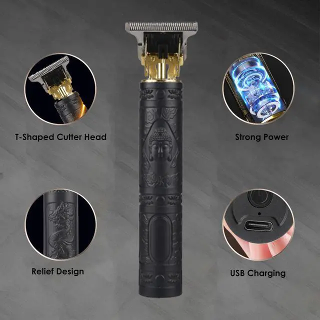 Alt view image 5 of 6 - Hair Clippers for Men, Professional Hair Trimmer Cordless Zero Gapped T-Blade Trimmer Rechargeable Beard Trimmer, Mens Gifts Hair Grooming Set for Hair Cutting