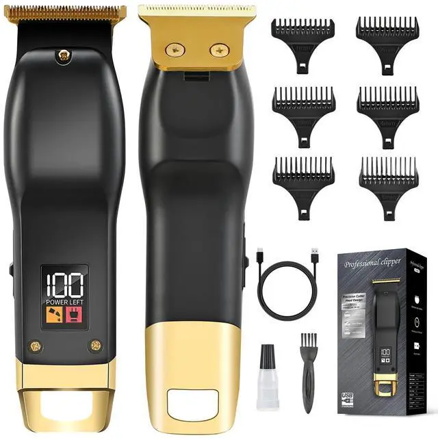Main image of Beard Trimmer for Men, Cordless Hair Clippers for Men with 6 Guards | Type-C Rechargeable Hair Trimmer with Led Display, Electric Razors for Face, Neck, Groin & Manscaping, Ideal Gift for Men