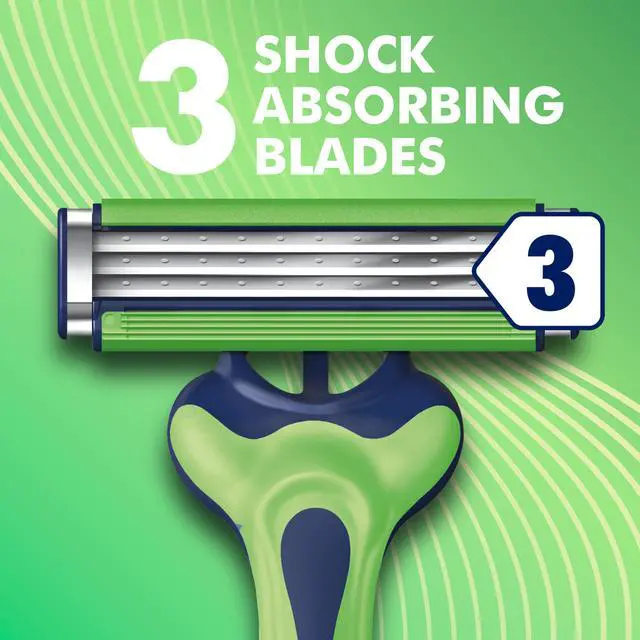 Alt view image 3 of 7 - Sensor3 Sensitive Men's Disposable Razor, 4 Razors