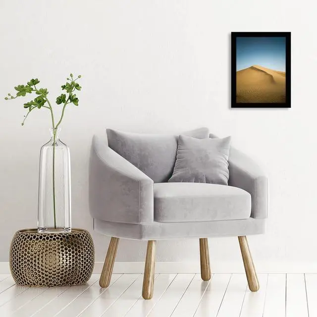 Alt view image 5 of 6 - 9x12 Picture Frame - Engineered Wood - Black | Shatter-resistant glass, wall or tabletop display with included easel, sawtooth hangers included