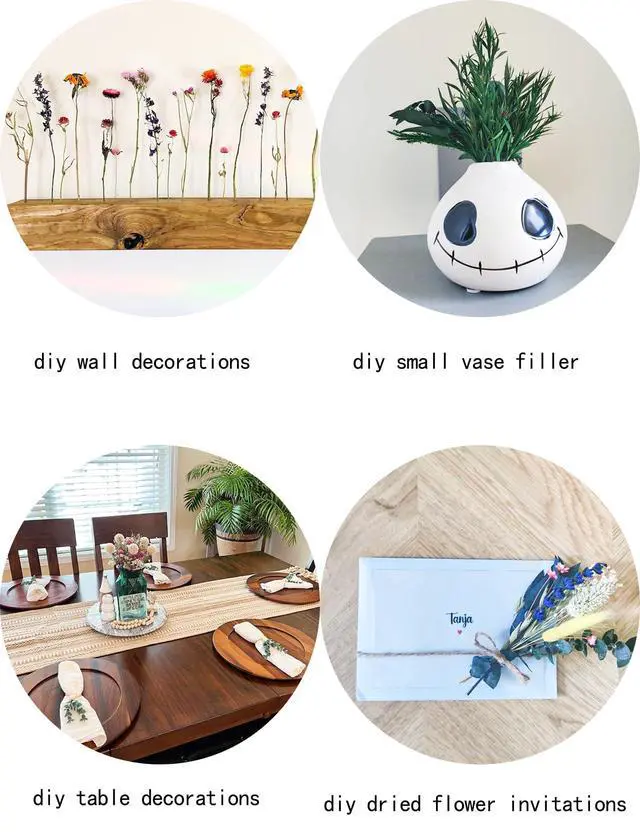 Alt view image 6 of 7 - DIY Natural Dried Flower Set, Bulk Dried Flowers for Vase, Dried Flowers with Stems, Dried Roses, Mini Dried Flower Bouquets.(Brown)