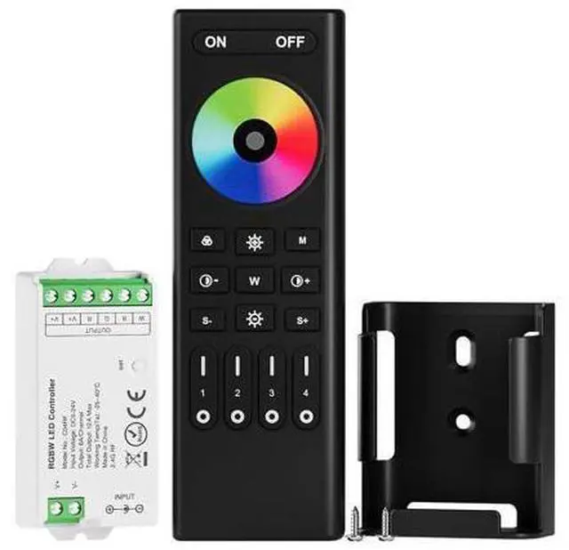 Main image of 5050SMD FCOB COB RGBW RF Remote RC03RFB & C04RF Tuya Controller Kit 4 Zones RF 2.4GHz Wireless Remote Group Control PWM(+ R G B W) 5pin LED Strip DC5V DC12V DC24V