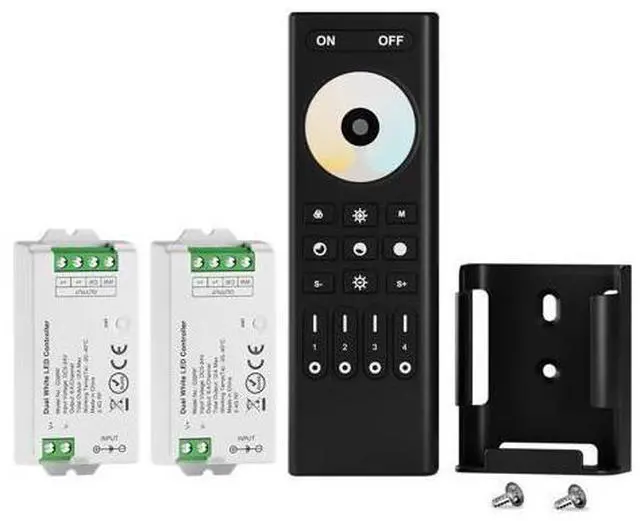 Main image of RF 2.4GHz Wireless Remote RC02RFB &2PCS C02RF Tuya Controller Kit 4 Zone Group Control PWM CCT(+ CW WW) 3pin 5050SMD FCOB COB Dual White LED Strip DC5V DC12V DC24V