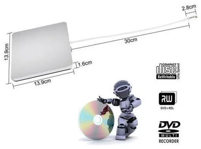 Alt view image 5 of 5 - USB-C Superdrive External DVD/CD Reader and DVD/CD Burner for Apple-MacBook Air/Pro/iMac/Mini/MacBook Pro/ASUS/ASUS/DELL Latitude with USB-C Port Plug and Play(Silver)