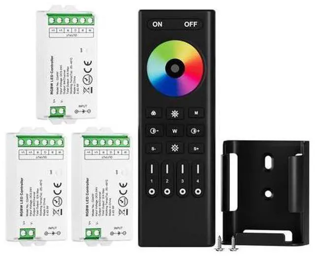 Main image of 2.4GHz Wireless RF Remote RC03RFB &3PCS C04RF Tuya Controller Kit 4 Zones Group Control 5050SMD FCOB COB PWM RGBW (+ R G B W) 5pin LED Strip DC5V DC12V DC24V