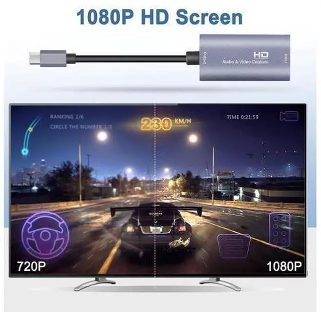 Alt view image 4 of 7 - Video Capture Card, 4K USB3.0 HDMI to USB C Capture Card for Streaming, 1080P 60FPS, Compatible with iPad Mac OS Windows, Quest 3, OBS, PS5/4, Switch2/1, Xbox, Camera (Silver)