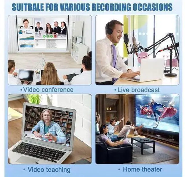 Alt view image 6 of 7 - Video Capture Card, 4K USB3.0 HDMI to USB C Capture Card for Streaming, 1080P 60FPS, Compatible with iPad Mac OS Windows, Quest 3, OBS, PS5/4, Switch2/1, Xbox, Camera (Silver)