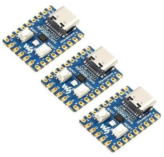 Main image of RP2040-Zero High-Performance Pico-Like MCU Board Based On Raspberry Pi Microcontroller RP2040 Castellated Module Allows Soldering Direct to Carrier Boards-3pcs