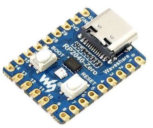 Alt view image 7 of 7 - RP2040-Zero High-Performance Pico-Like MCU Board Based On Raspberry Pi Microcontroller RP2040 Castellated Module Allows Soldering Direct to Carrier Boards-3pcs