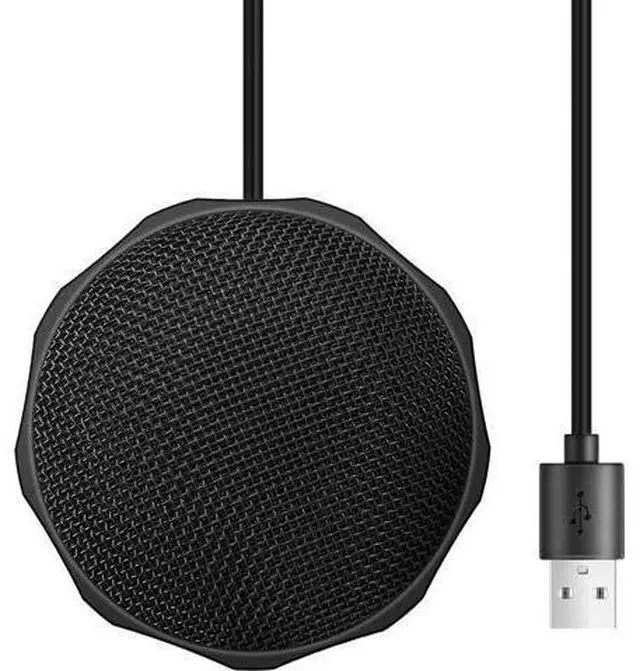 Main image of USB Desktop and Laptop Computer Microphone, 360° Omnidirectional Condenser Mic, PC Microphone for Tele-Conference/Learning, Online Chatting, Gaming, Live Podcasting, Recording, Skype, M1