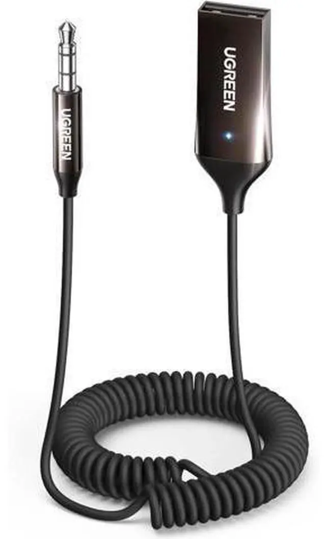 Main image of UGREEN Aux to Bluetooth 5.4 Adapter 3.5mm Bluetooth Receiver for Car USB 2.0 to 3.5mm Jack Kit with Built-in Microphone Aux Input for Hands-Free Calls Compatible with Car Speaker and Home Audio