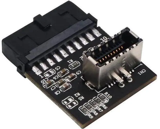Main image of USB 3.0 (3.1 Gen 2) Internal IDC 20 Pin Motherboard Header to Type E A-Key USB 3.1 20Pin Female Header Converter for Type C Panel Mount Adapter