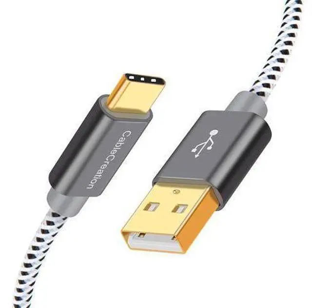 Main image of USB C Cable 10FT CableCreation USB A to USB C Cable Braided USB to C Cable Fast Charging Cable 3A 60W 480Mbps Data Compatible with MacBook Air Chromebook Pixel Galaxy S21 S20 S10, etc 3M Space Gray