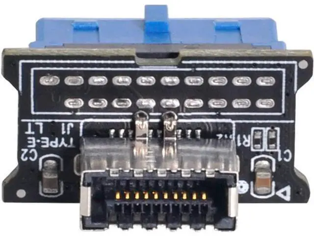 Alt view image 2 of 5 - USB 3.0 20Pin Header Male to USB 3.1 Front Panel Header Cable Adapter for Motherboard USB Header Adapter