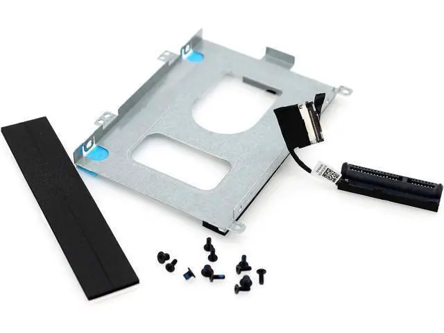 Alt view image 3 of 6 - SATA Hard Drive Cable PCYYV 0PCYYV w/ 2.5" HDD Caddy Bracket 68WXJ 068WXJ Replacement for Dell Alienware M15 R1 ALW15M 2018