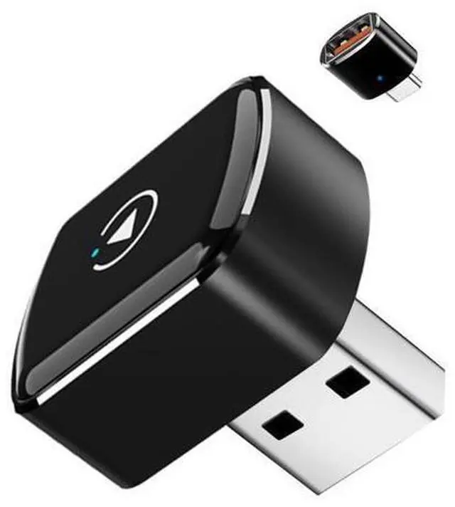 Main image of Wireless CarPlay Adapter and Android Auto Wireless Adapter 2025 Upgrade 2 in 1, Mini USB/USB C Design Stable Connection for Wired Apple CarPlay, Compatible for iOS 10+ Android 11+