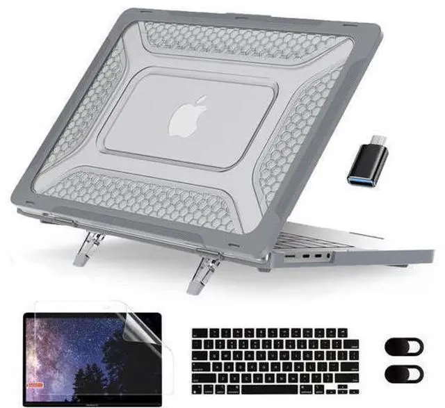 Main image of BONAEVER For MacBook Pro 16 inch Case 2023 2022 2021 Release M3 A2991 M2 A2780 M1 A2485 Pro Max Chip Plastic Hard Shell Cover with Keybaord Cover & Screen Protector & Type C Adapter